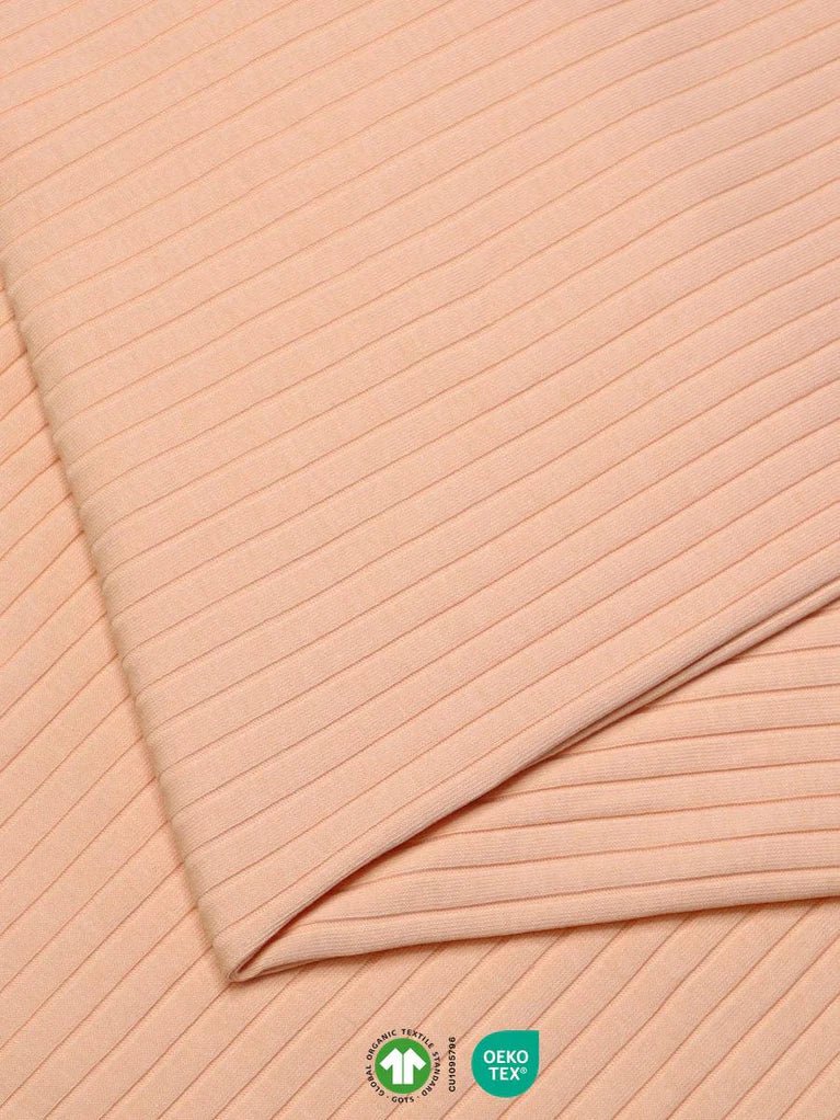 mind the maker | organic wide derby rib | peach - floydthefox