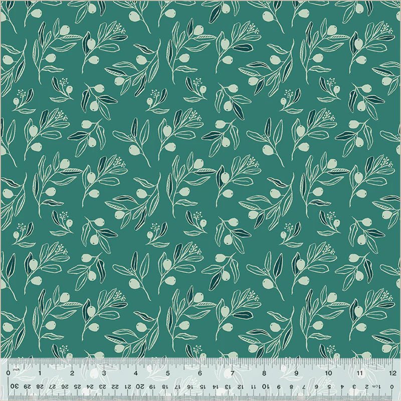 monaluna BIO | orchard grove | berry branch teal - floydthefox