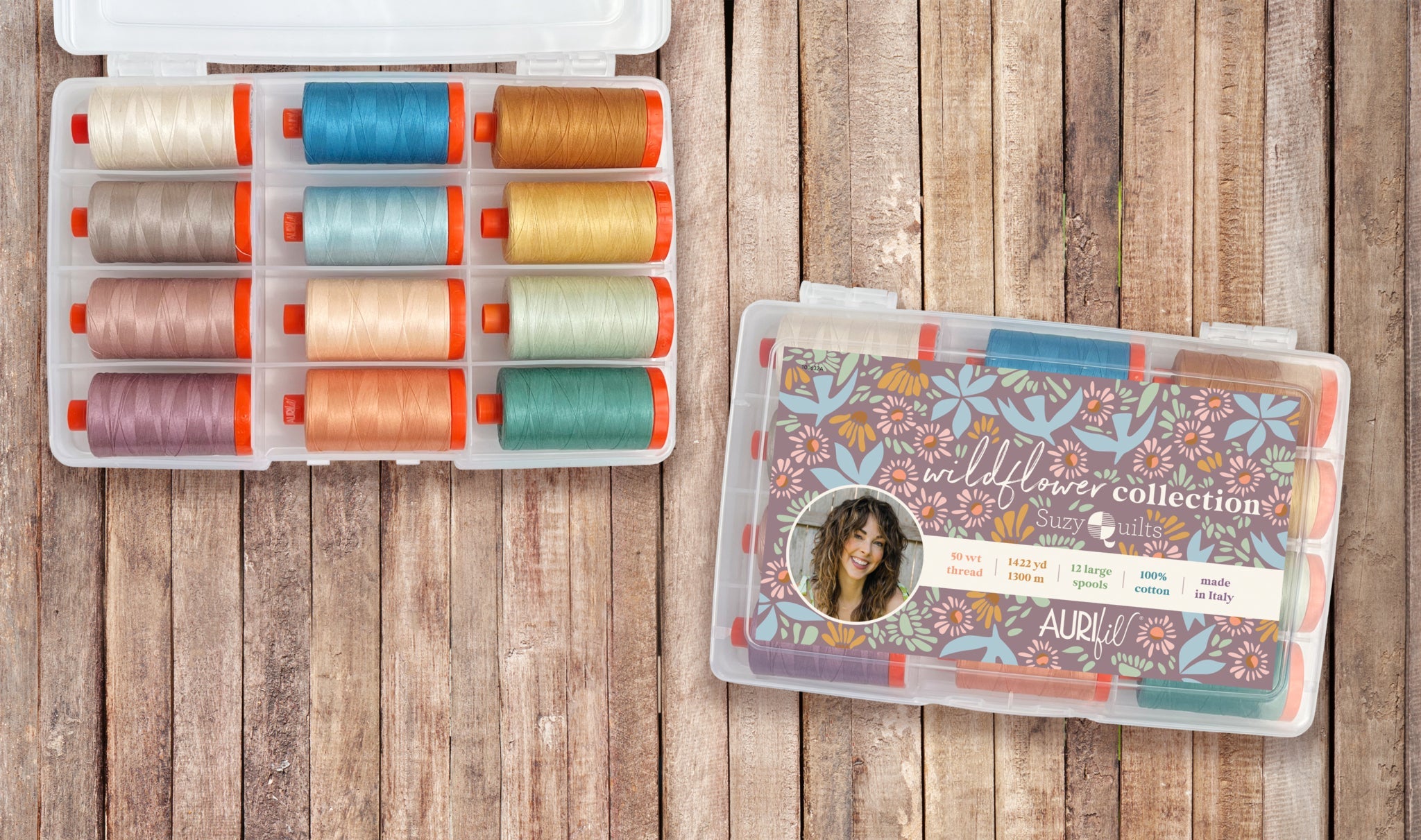 nähgarn | aurifil | wildflower 50wt collection box - floydthefox