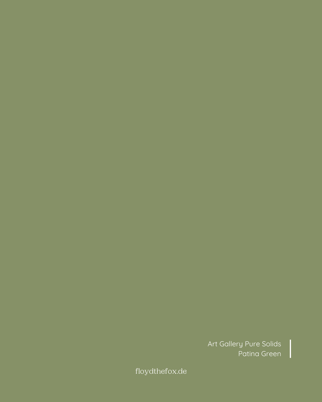 patina green | art gallery PURE solids - floydthefox