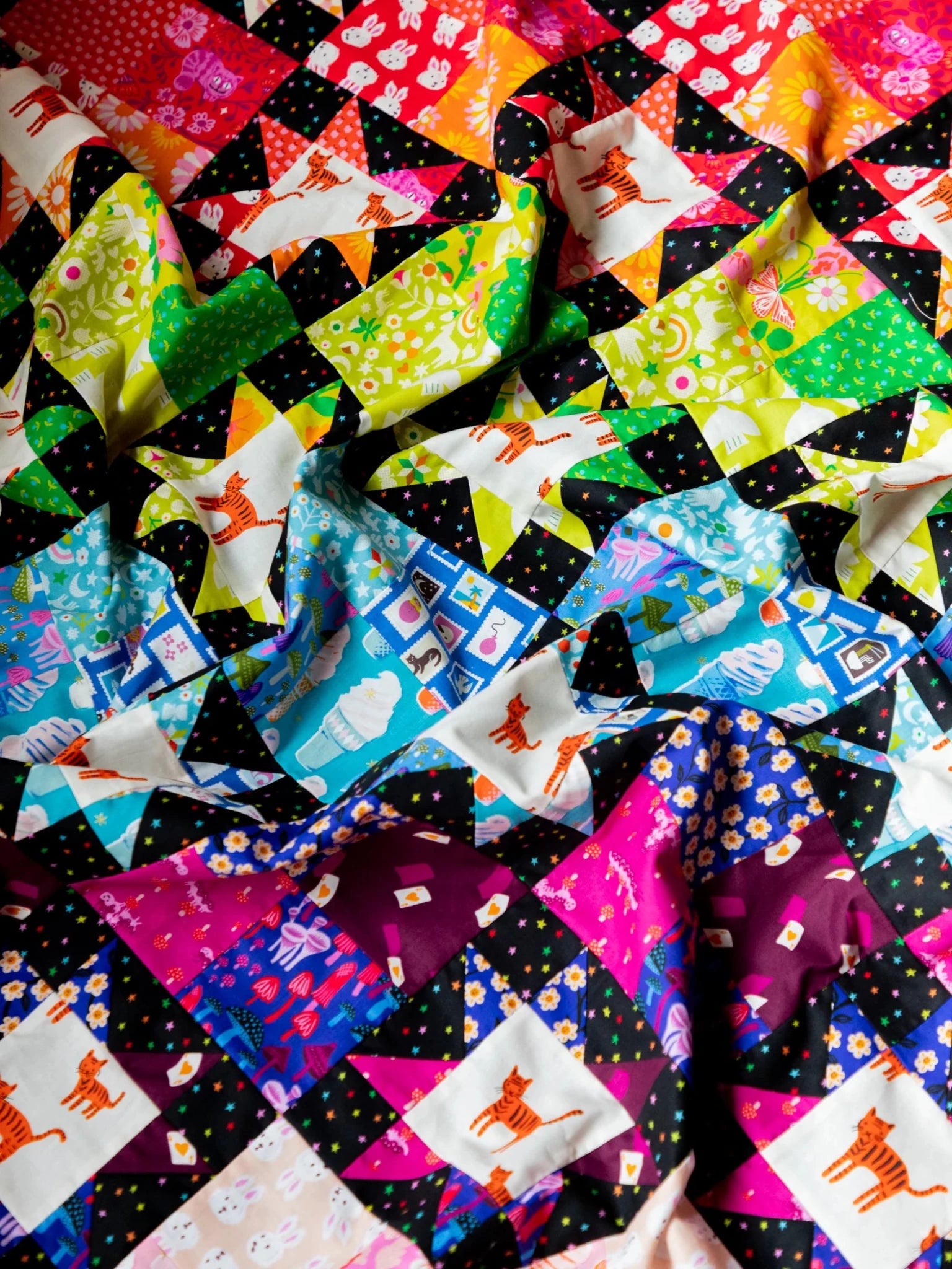 Projektvorschlag 2 | Fussy Cat Quilt - floydthefox