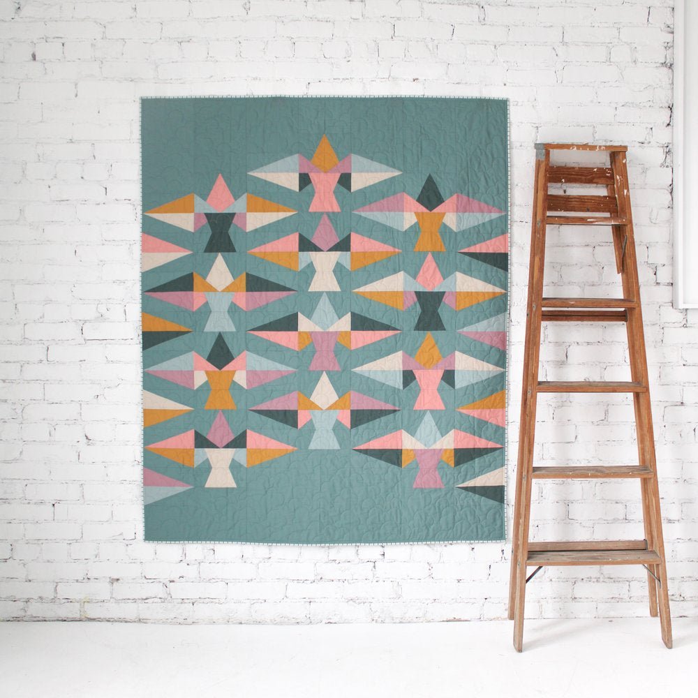 quiltkit | another feather | eudaimonia studio | spruce - floydthefox