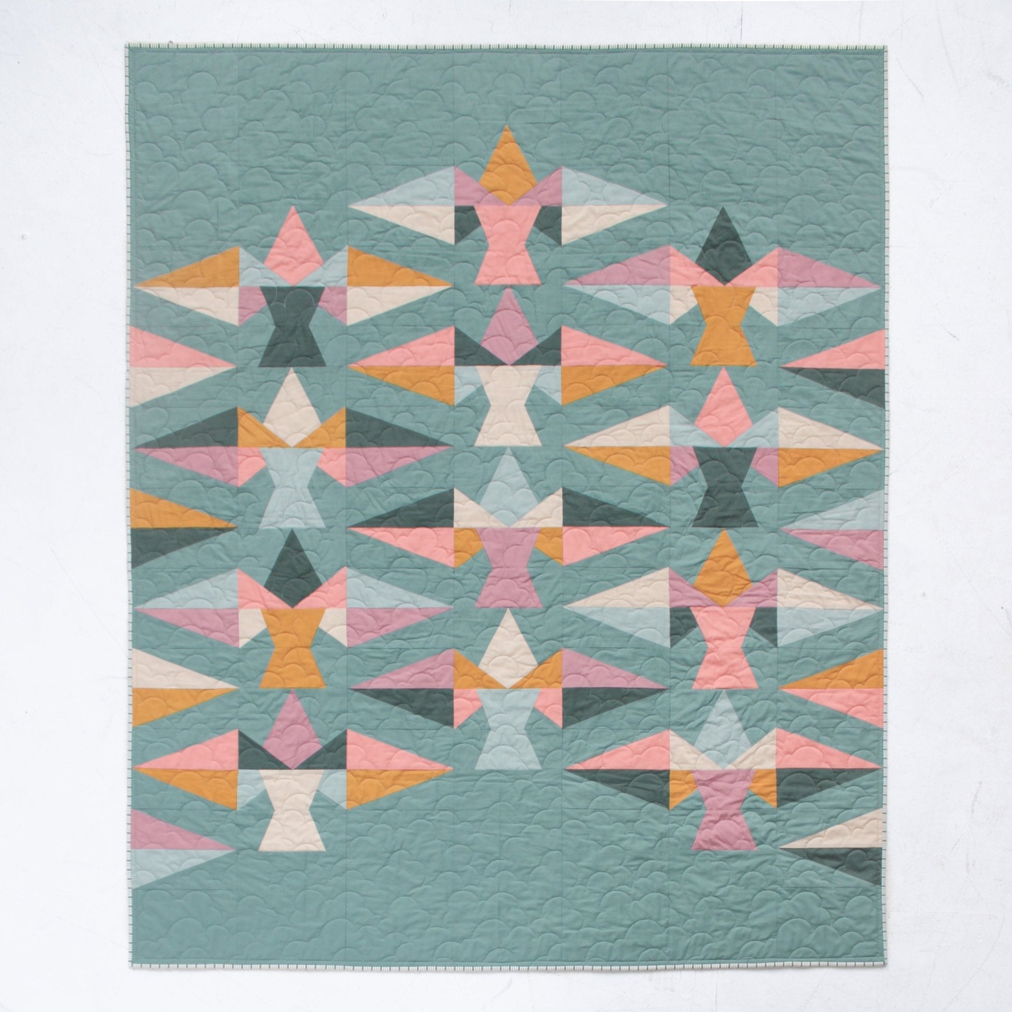 quiltkit | another feather | eudaimonia studio | spruce - floydthefox