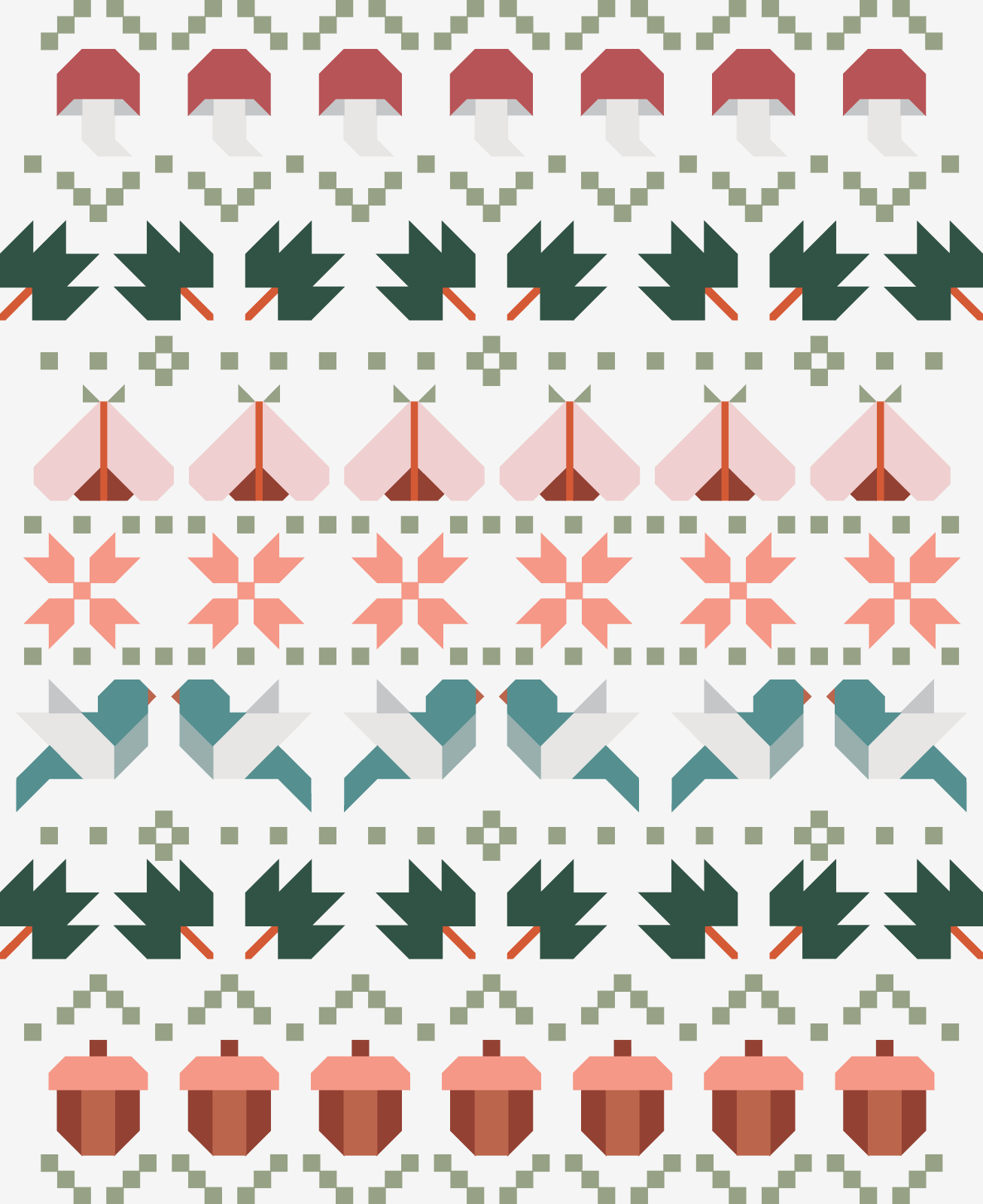 quiltkit | fair isle quilt kit | awakening - floydthefox