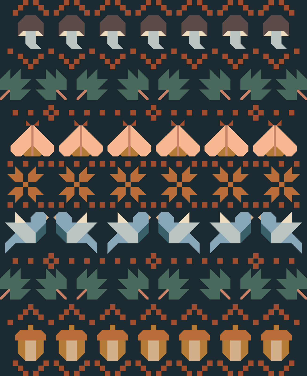 quiltkit | fair isle quilt kit | stillness - floydthefox