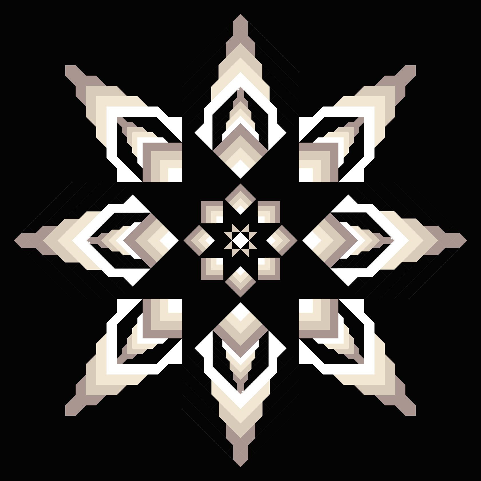 quiltkit | heck.yes.sew.co | northerly | 4 color shadow - floydthefox