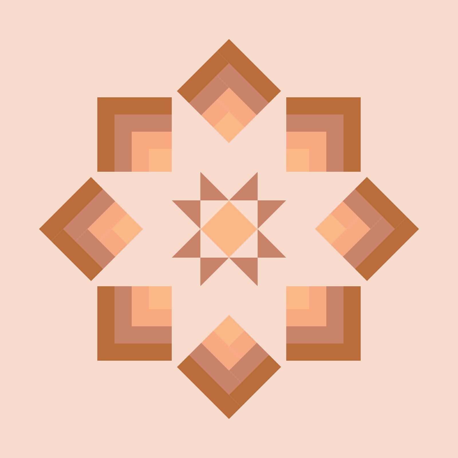 quiltkit | heck.yes.sew.co | northerly | 4 color warm glow - floydthefox