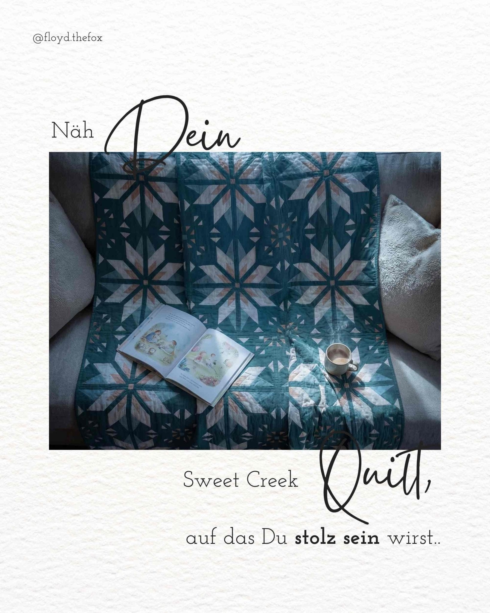 quiltkit | heck.yes.sew.co | sweet creek | queen balsam fir - floydthefox