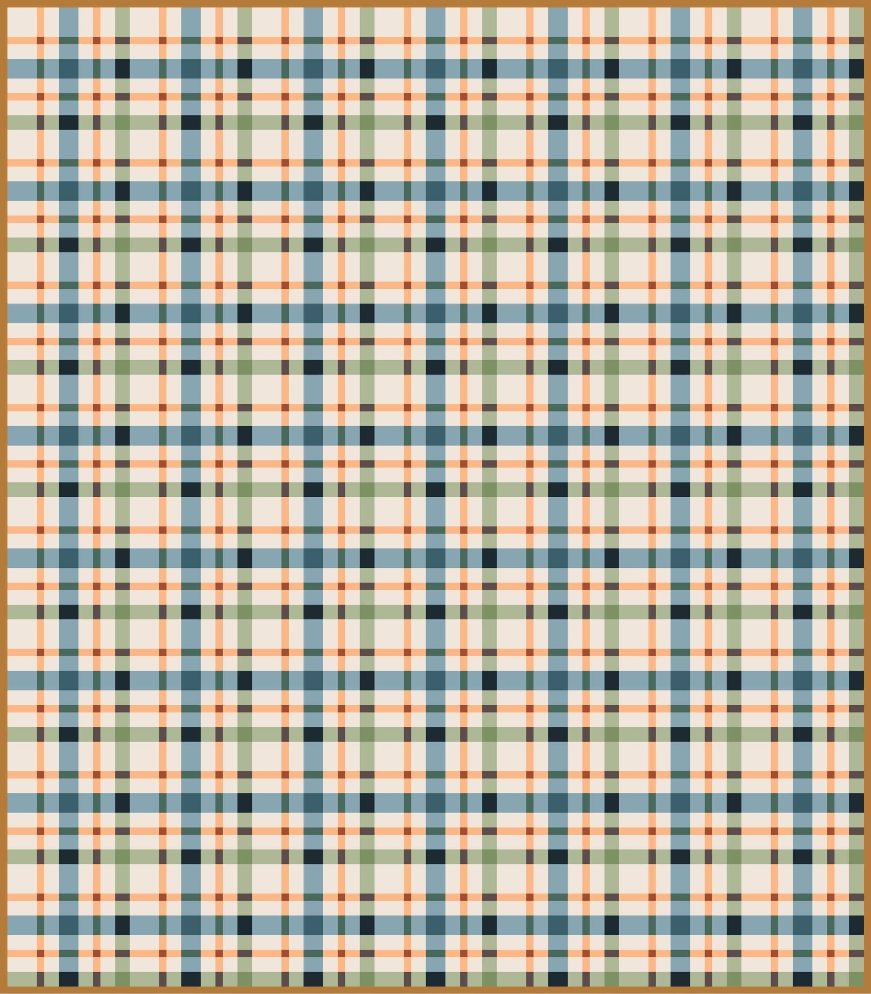 quiltkit | lo and behold stitchery | petit plaid | signature - floydthefox