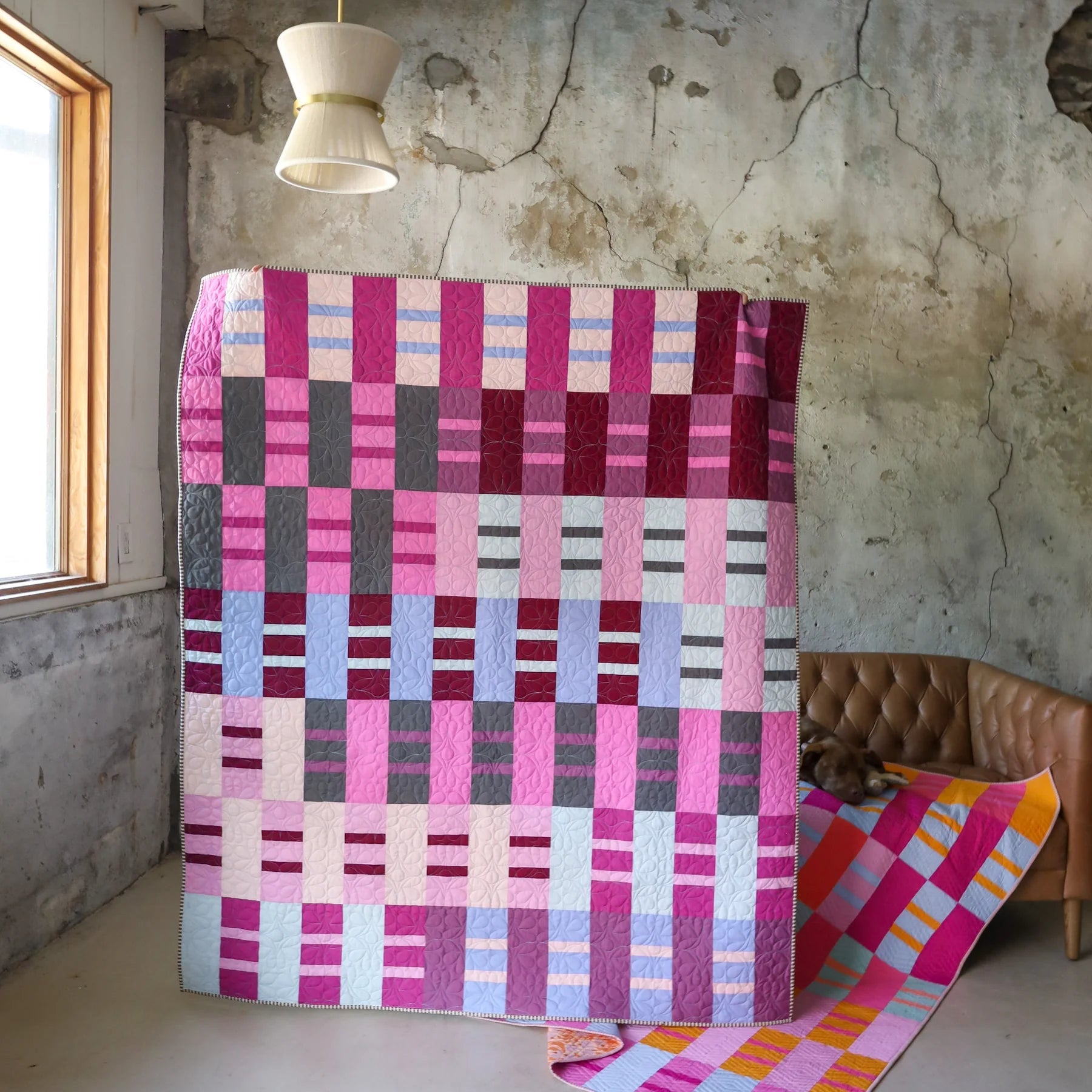 quiltkit | lo and behold stitchery | ruby sue cover - floydthefox