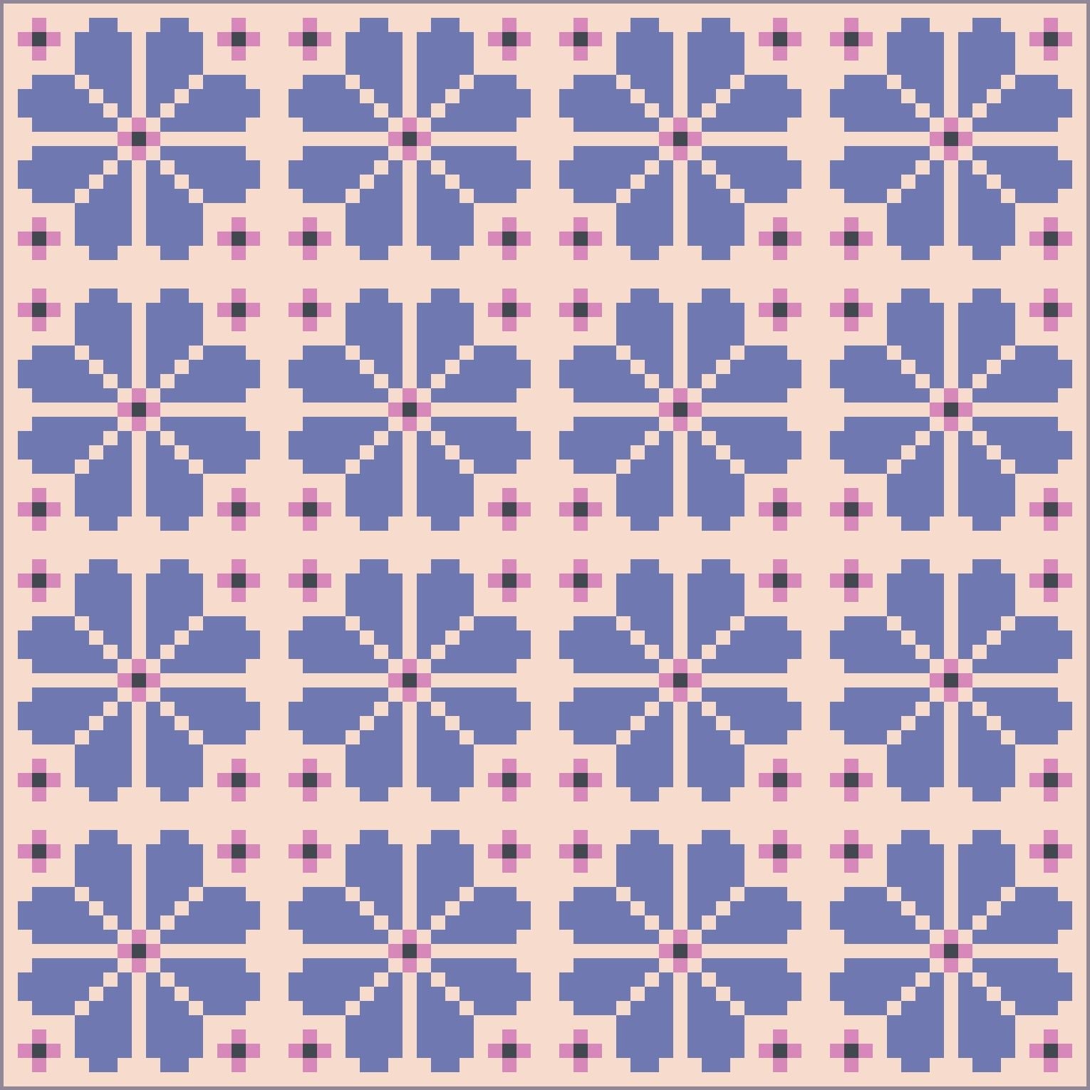 quiltkit | loandbehold | knitted blooms - floydthefox