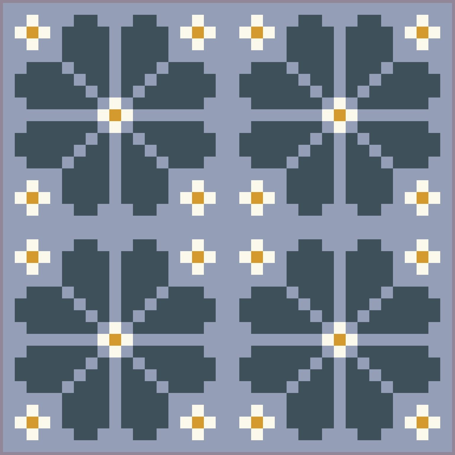 quiltkit | loandbehold | knitted blooms - floydthefox