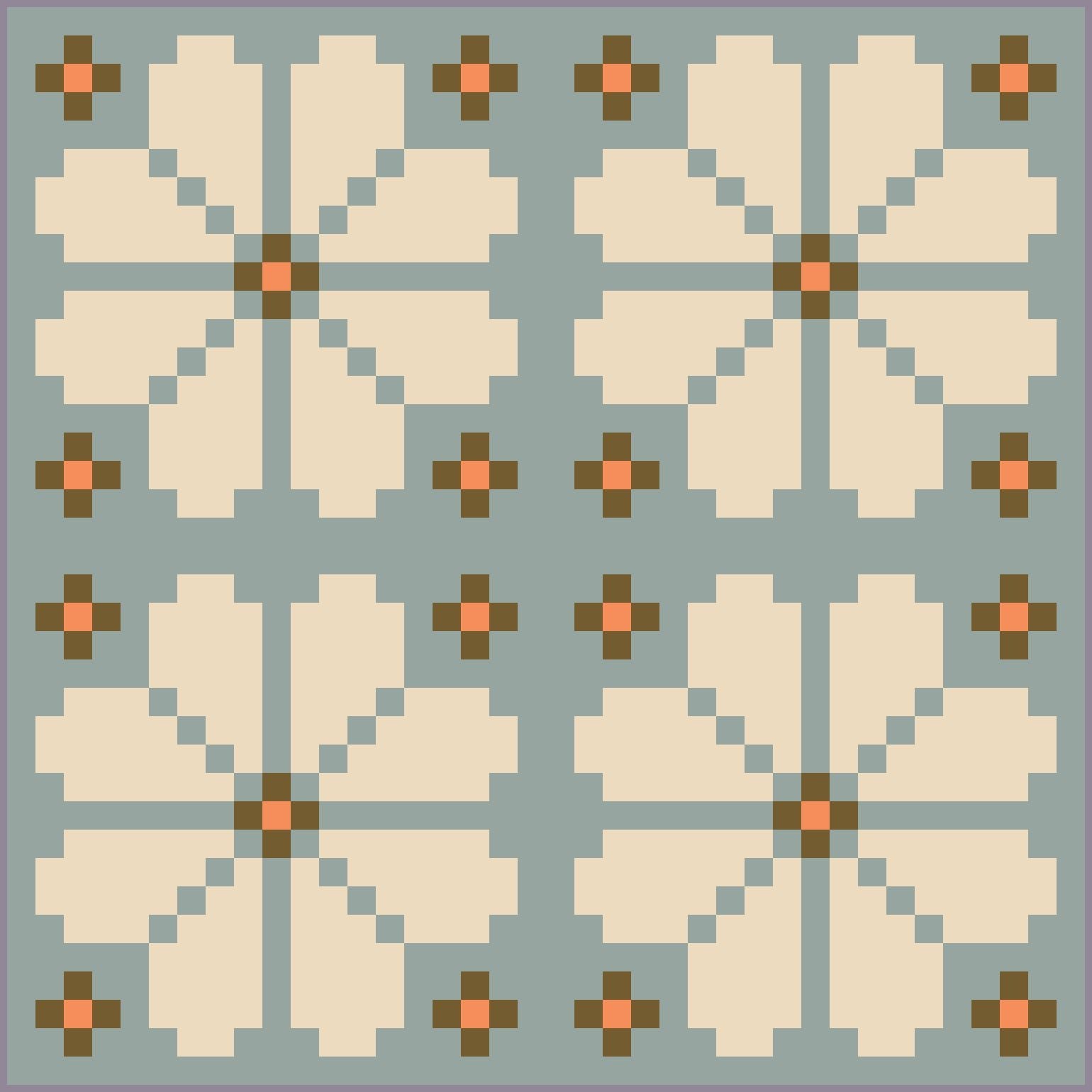 quiltkit | loandbehold | knitted blooms - floydthefox