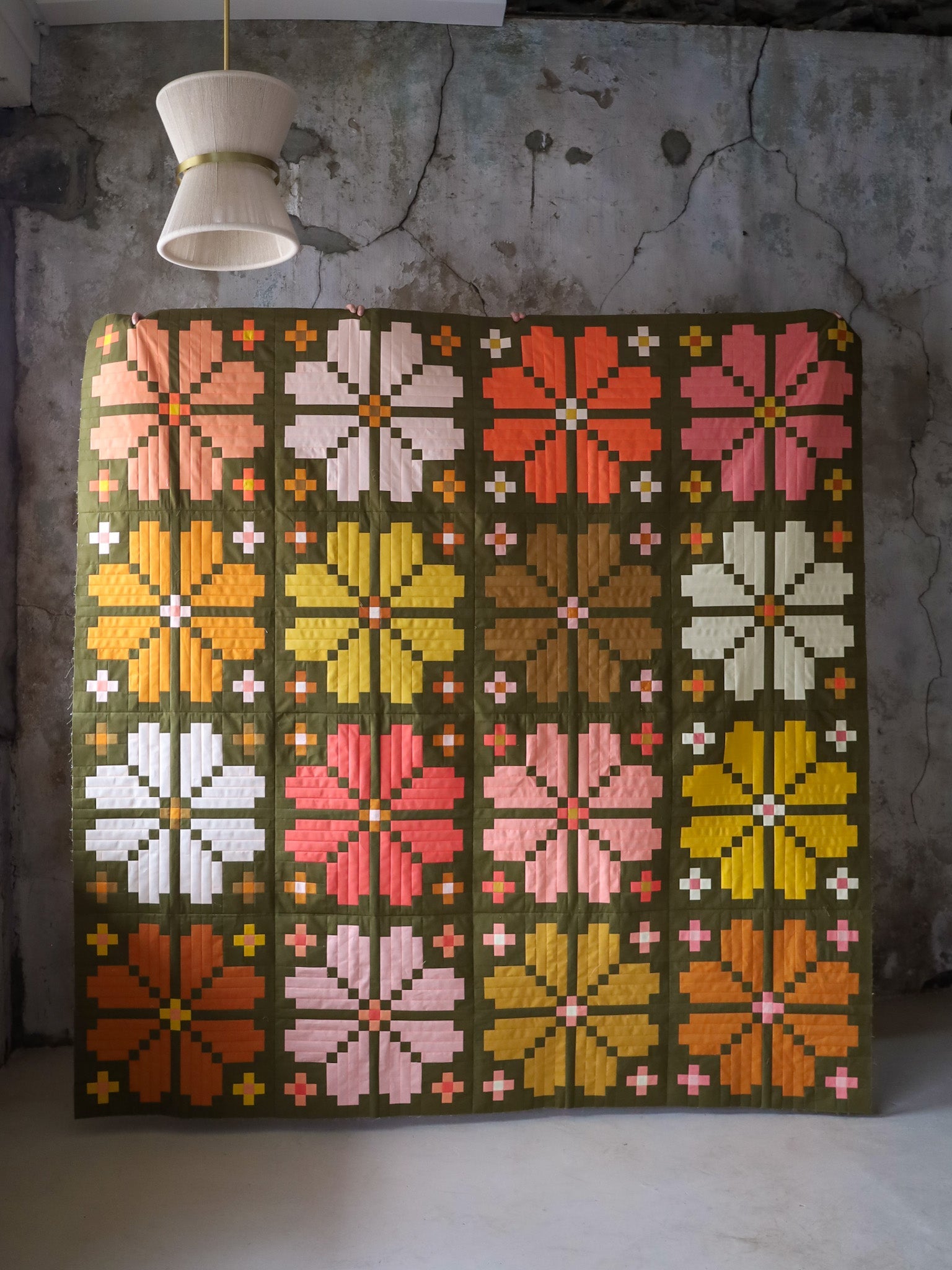 quiltkit | loandbehold | knitted blooms - floydthefox