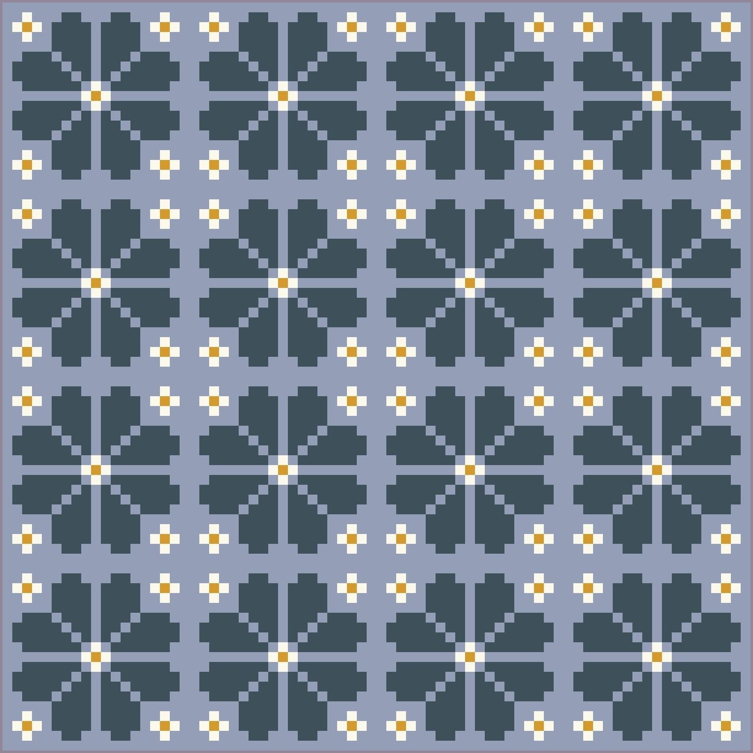 quiltkit | loandbehold | knitted blooms - floydthefox