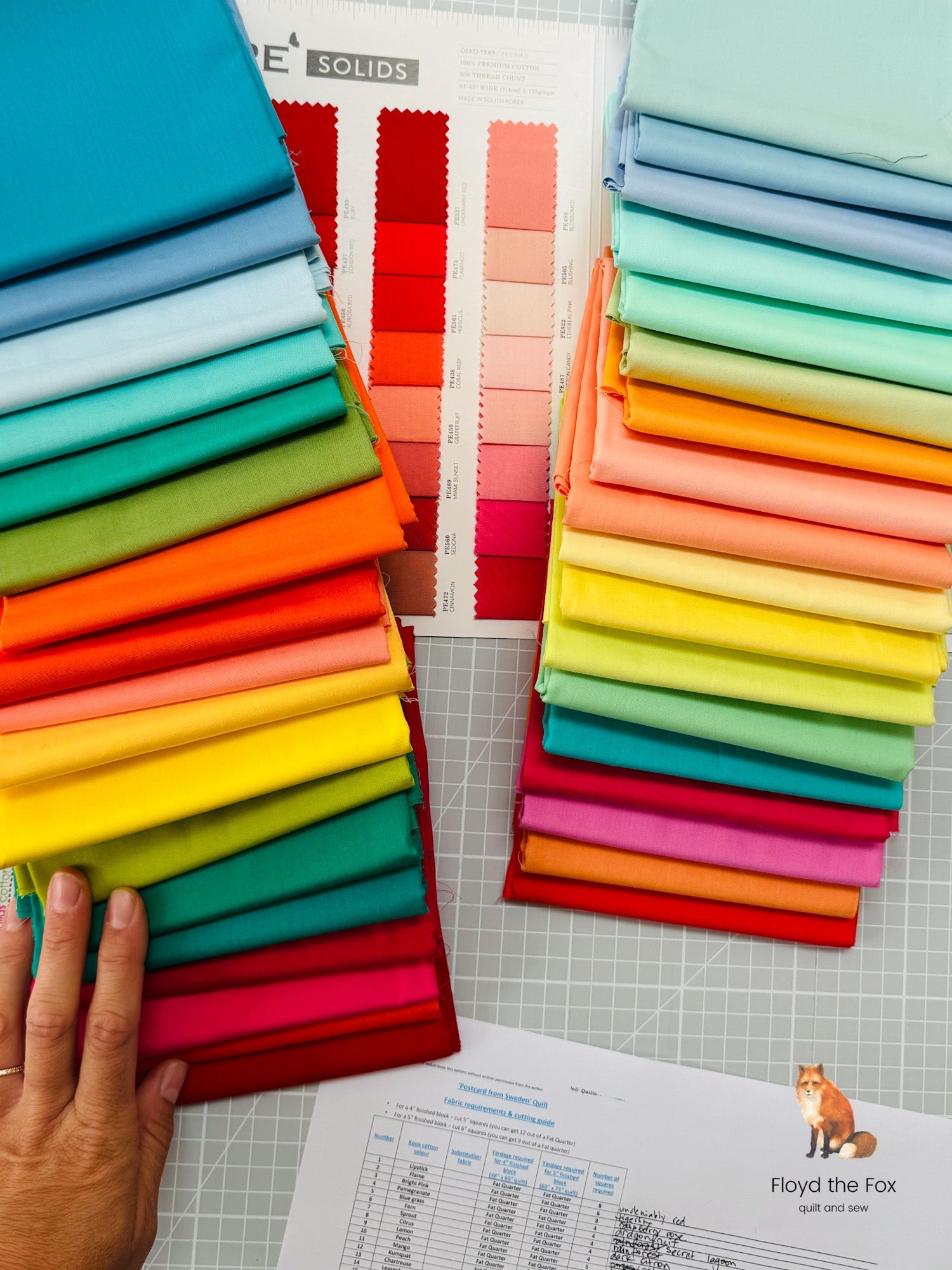 quiltkit | postcard from sweden | pastel - floydthefox