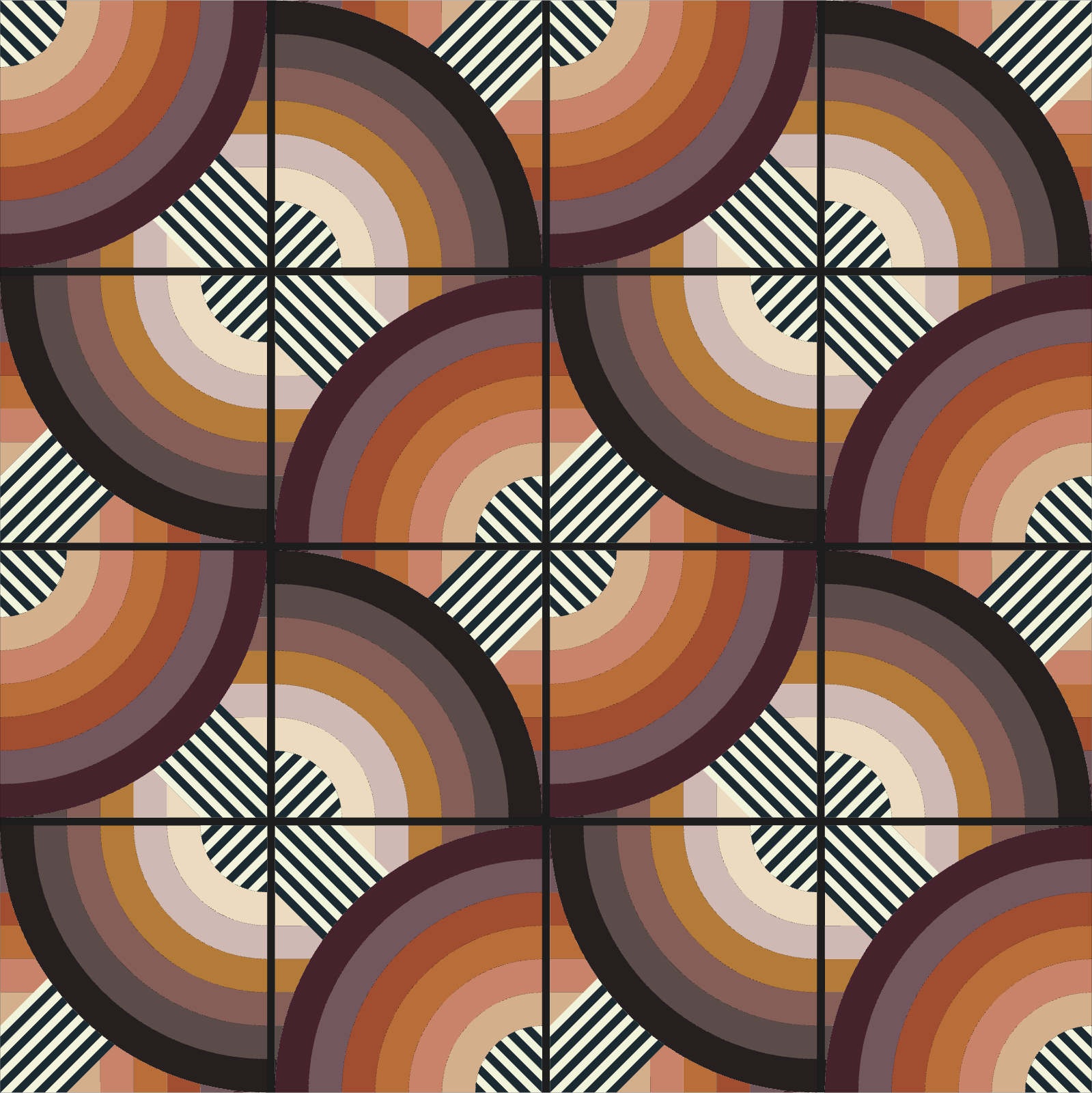 quiltkit | prairie&ocean | sonar | cover large throw - floydthefox