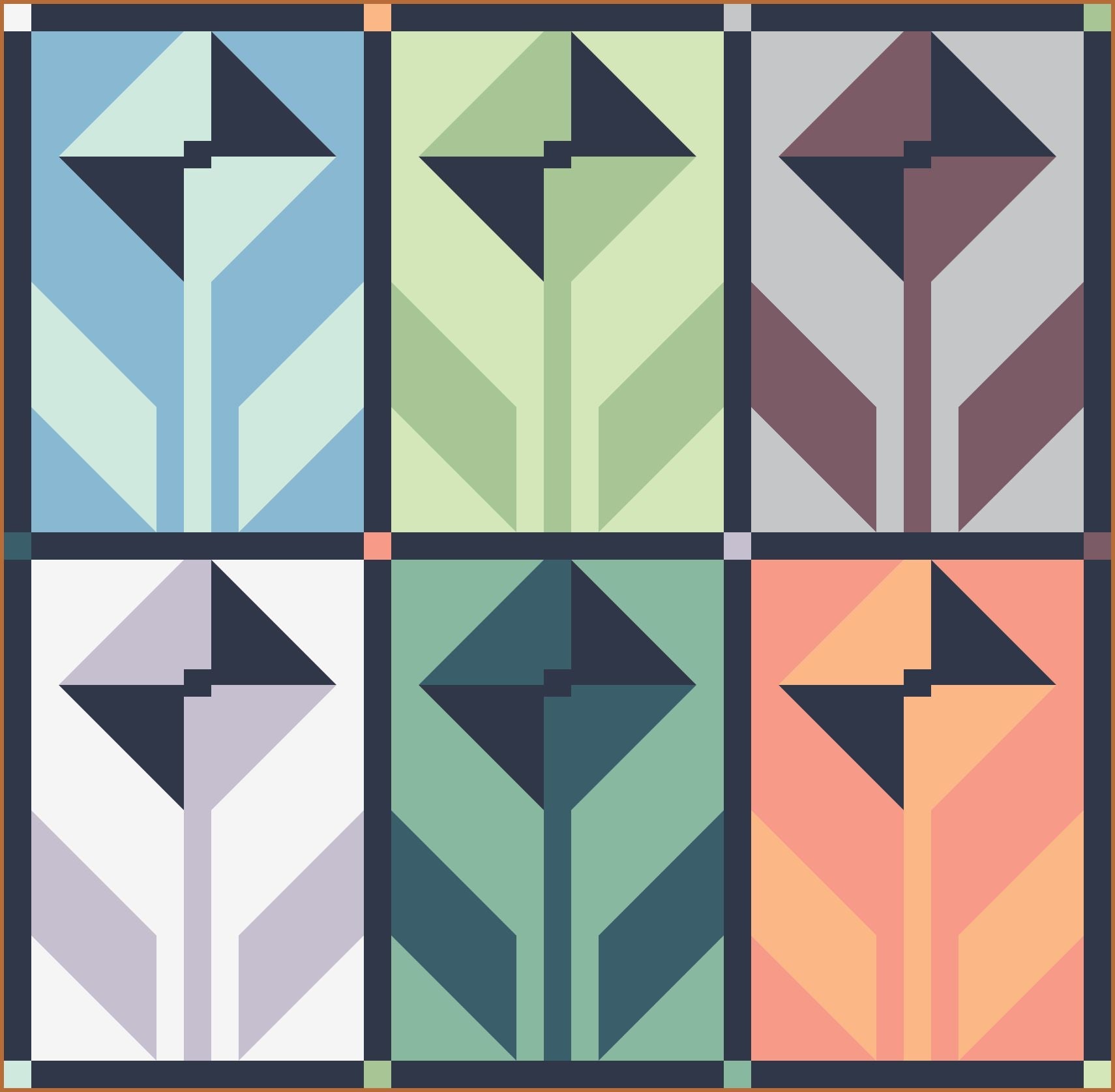 quiltkit | suzy quilts | wildflower vivid - floydthefox