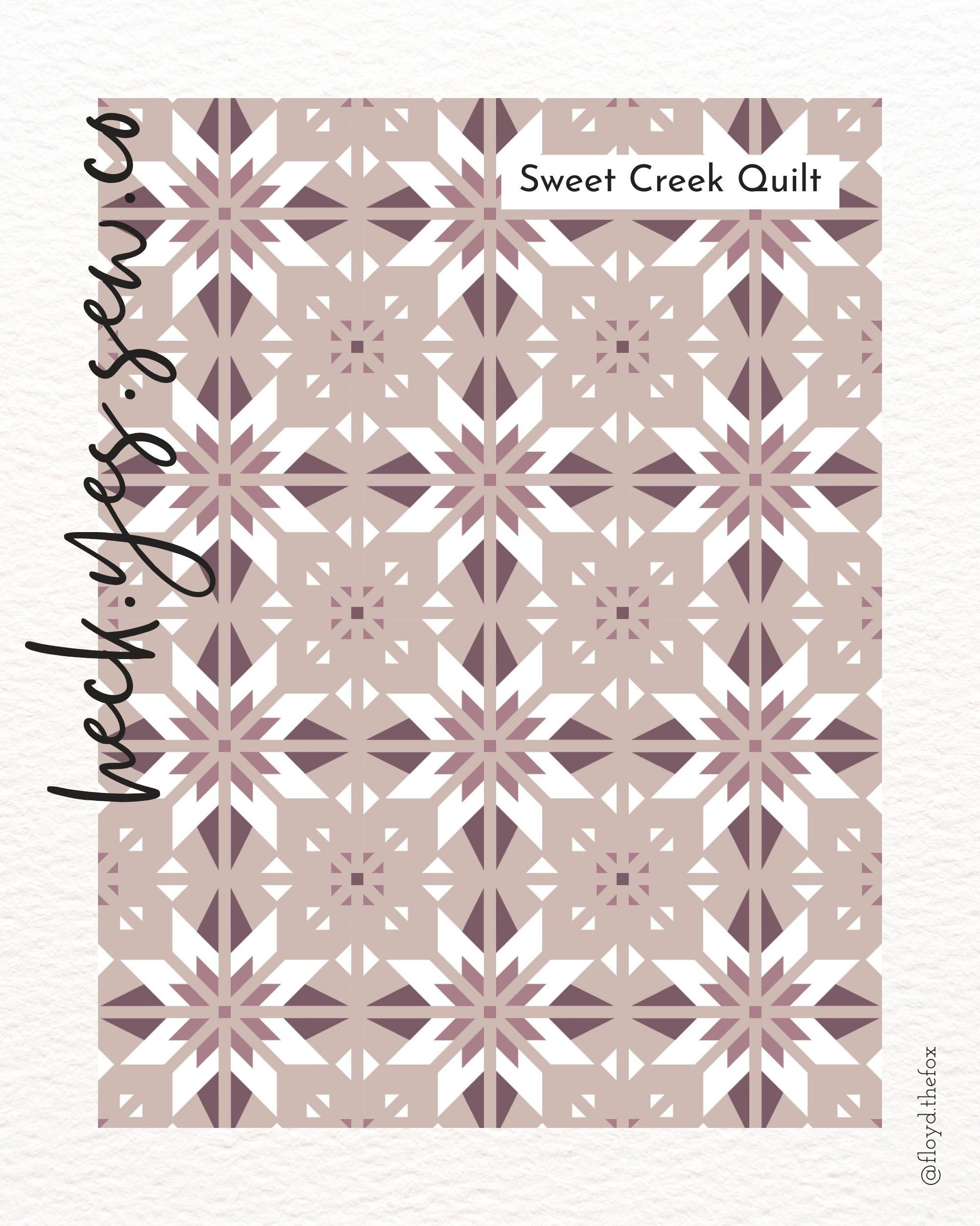quiltkit | heck.yes.sew.co | sweet creek | twin sweet fig