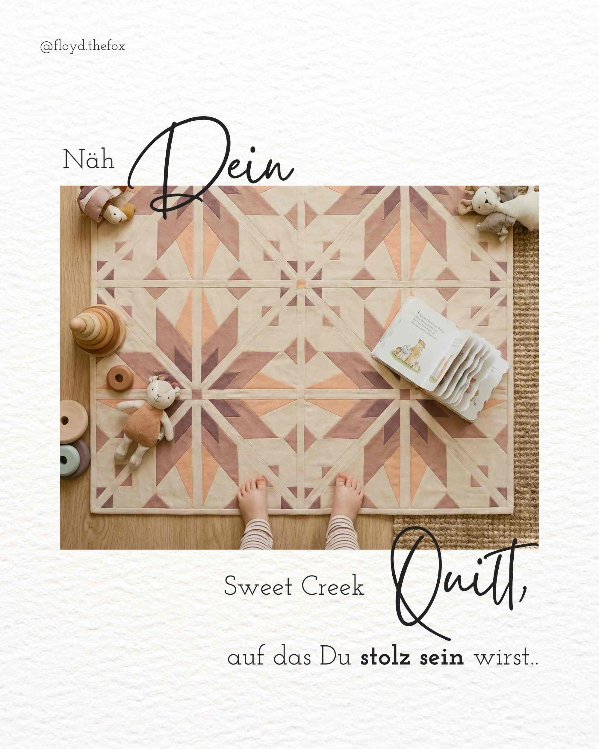 quiltkit | heck.yes.sew.co | sweet creek | baby peach