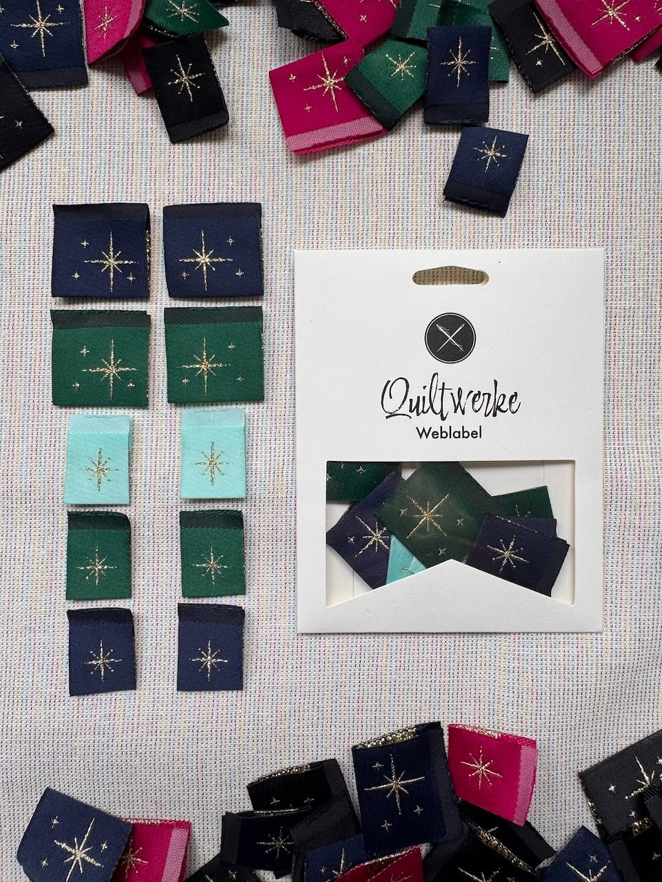 quiltwerke weblabel | special edition 2/2026 | set starry grün - floydthefox