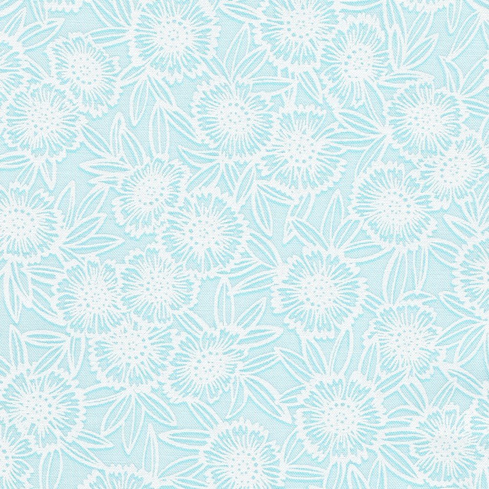 robert kaufman | alabaster hues | sky daisies - floydthefox