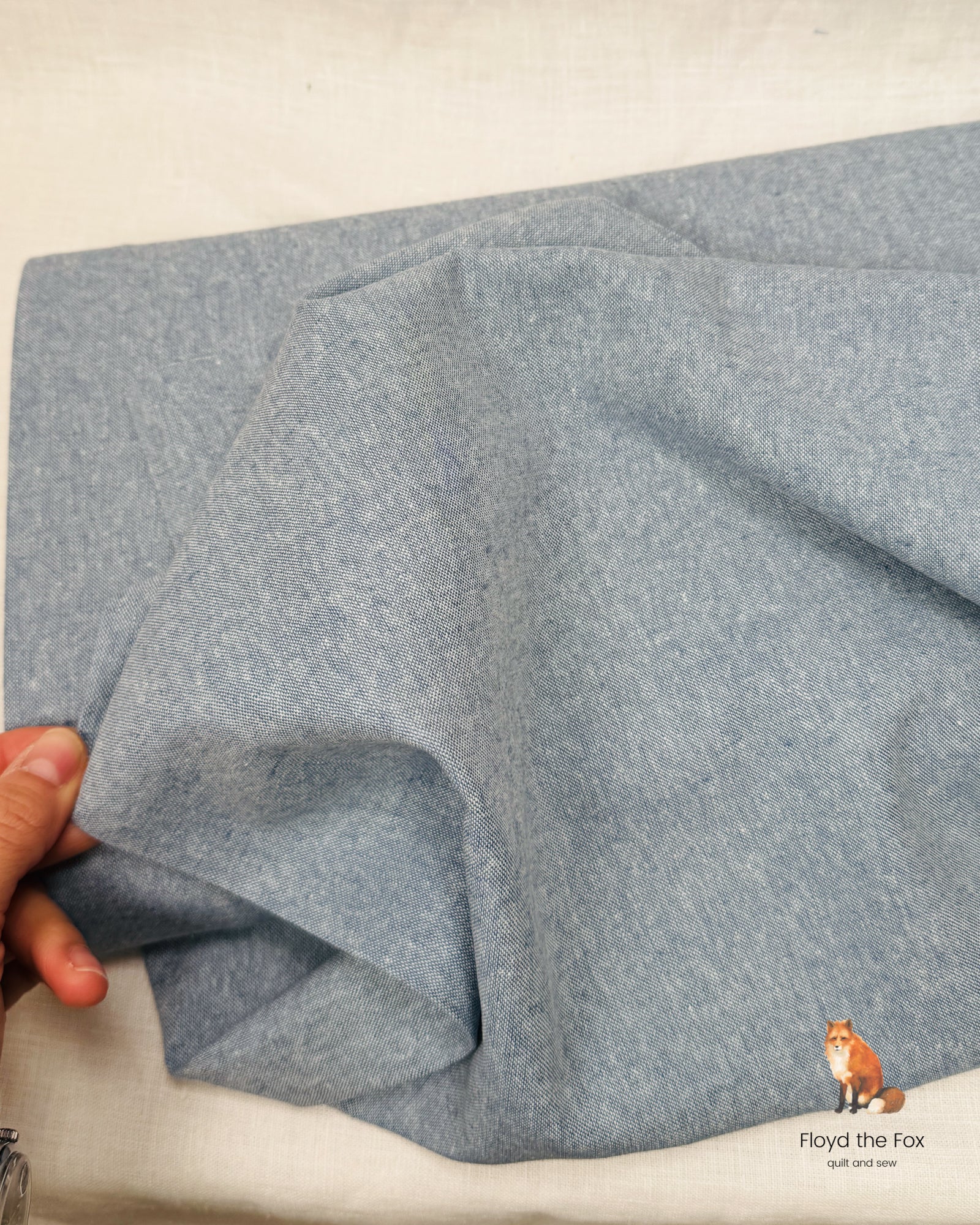 robert kaufman | essex linen yarn dyed | cadet - floydthefox