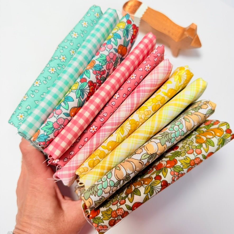 robert kaufman | patchworkstoff | fabric market | check honeysuckle - floydthefox