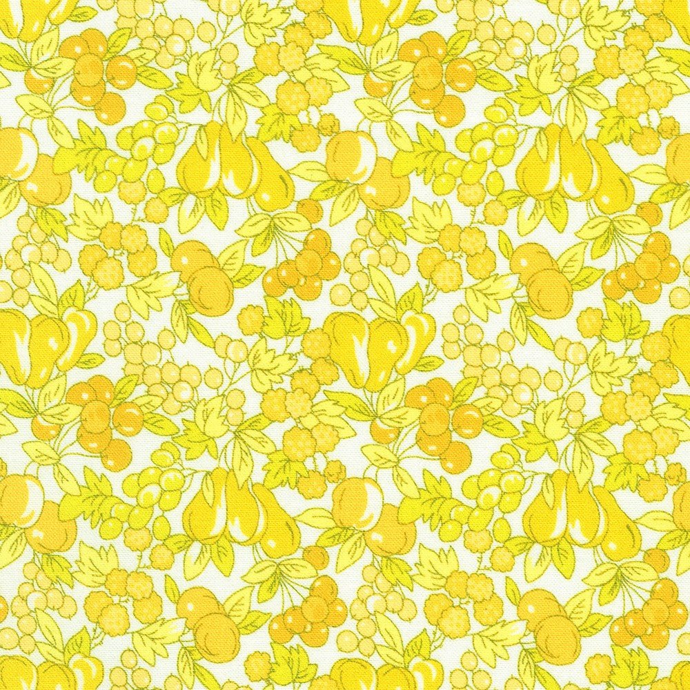 robert kaufman | patchworkstoff | fabric market | floral corn yellow - floydthefox