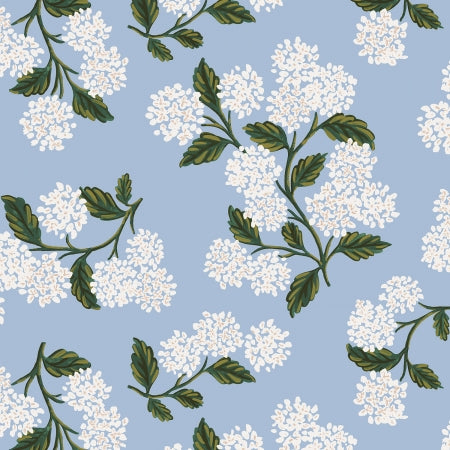 cotton+steel | rifle paper co. | meadow | hydrangea light sky | batist - floydthefox