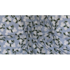 cotton+steel | rifle paper co. | meadow | hydrangea light sky | batist - floydthefox