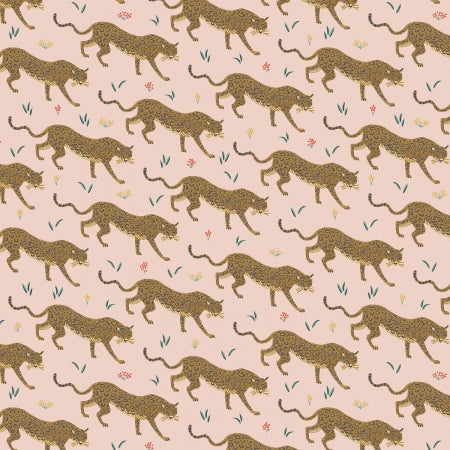 cotton+steel | rifle paper co | camont jaguar blush metallic - floydthefox