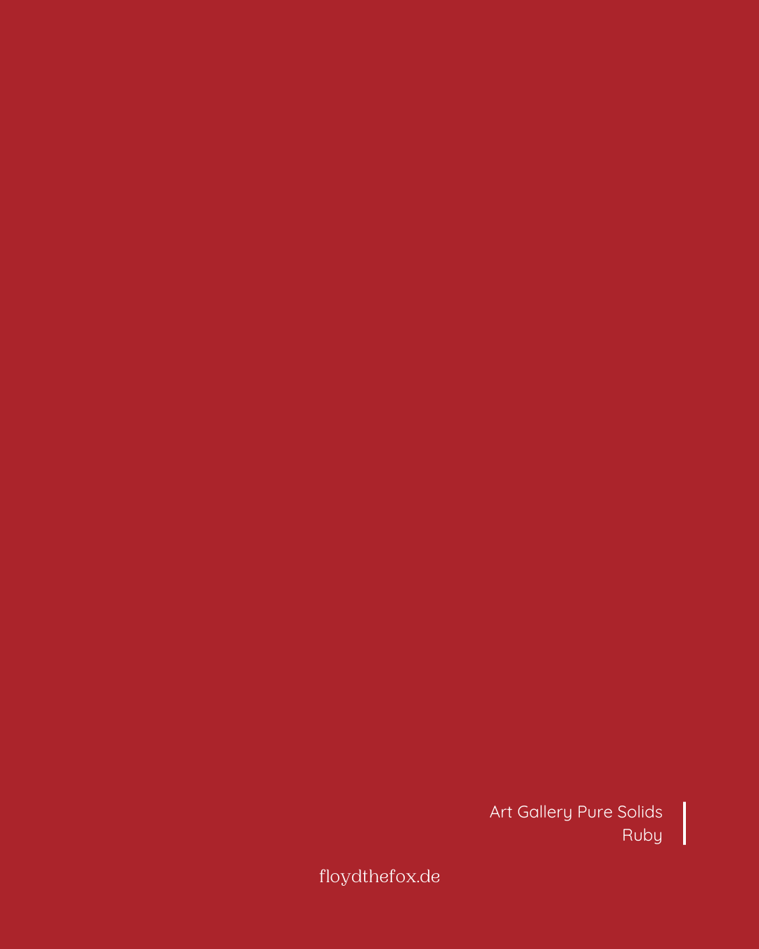 ruby | art gallery PURE solids - floydthefox