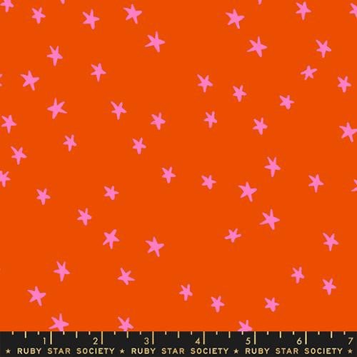 ruby star society | patchworkstoff | starry | warm red - floydthefox
