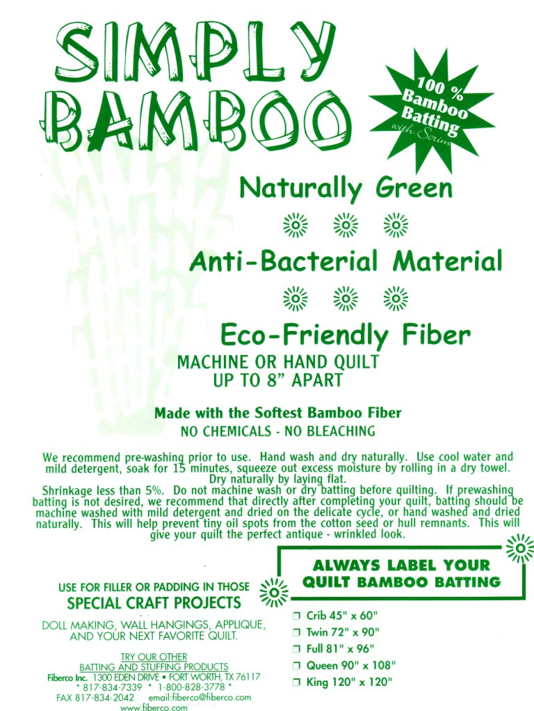 batting quiltvlies | kyoto bamboo | bambus - floydthefox
