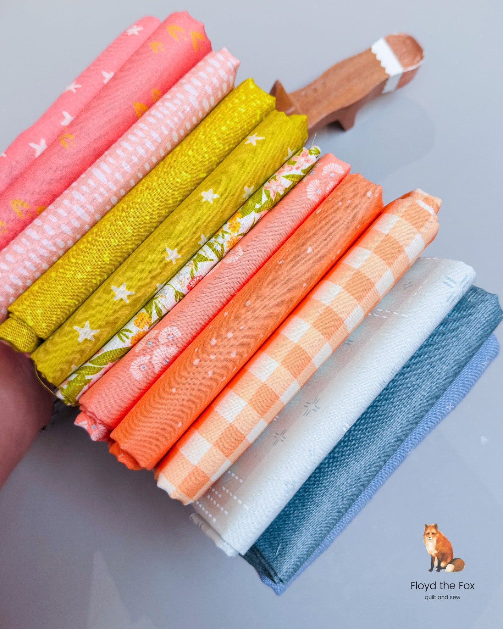 stoffpaket | fat quarter bundle | spring | 12 - floydthefox