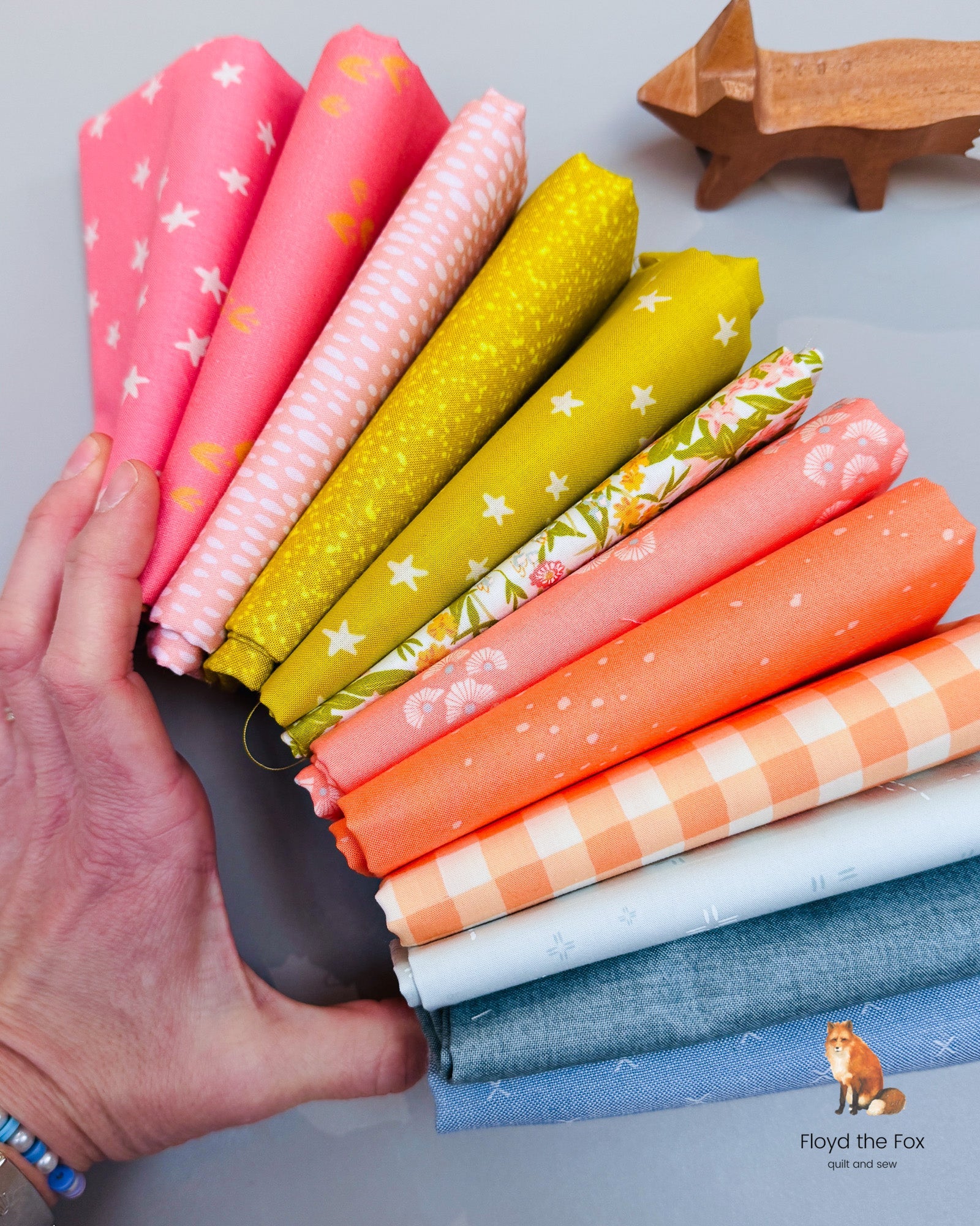 stoffpaket | fat quarter bundle | spring | 12 - floydthefox