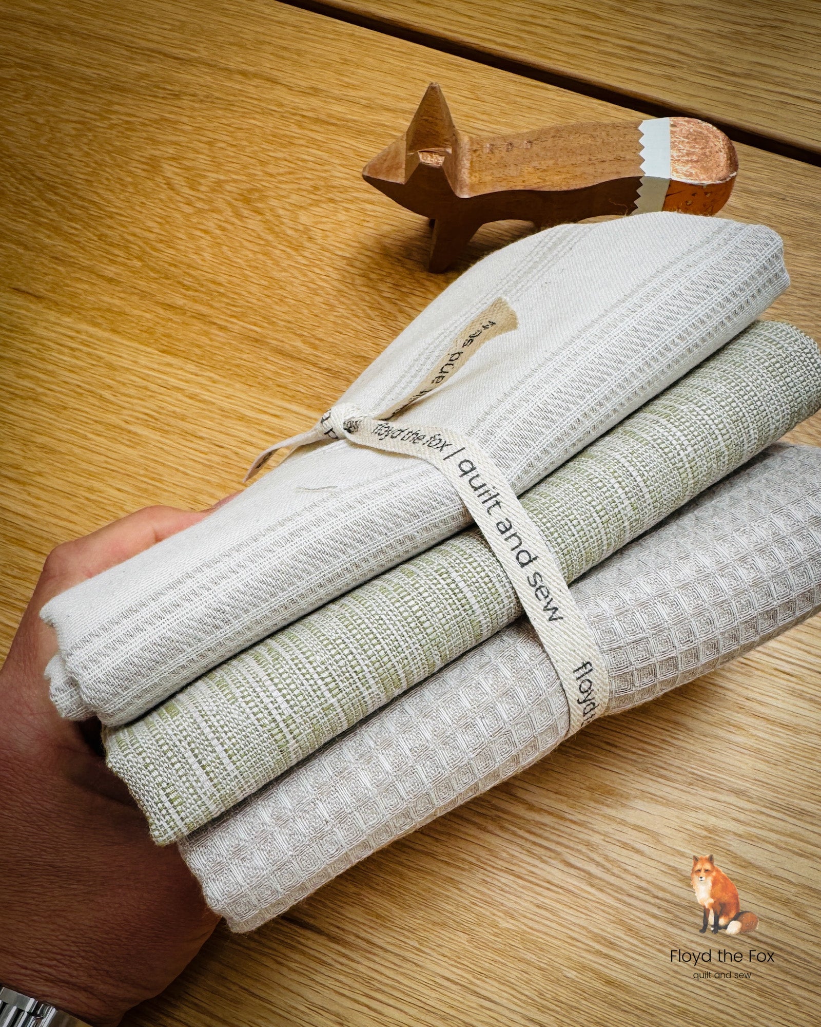 stoffpaket | la ta te | rustic bundle | verde calm - floydthefox