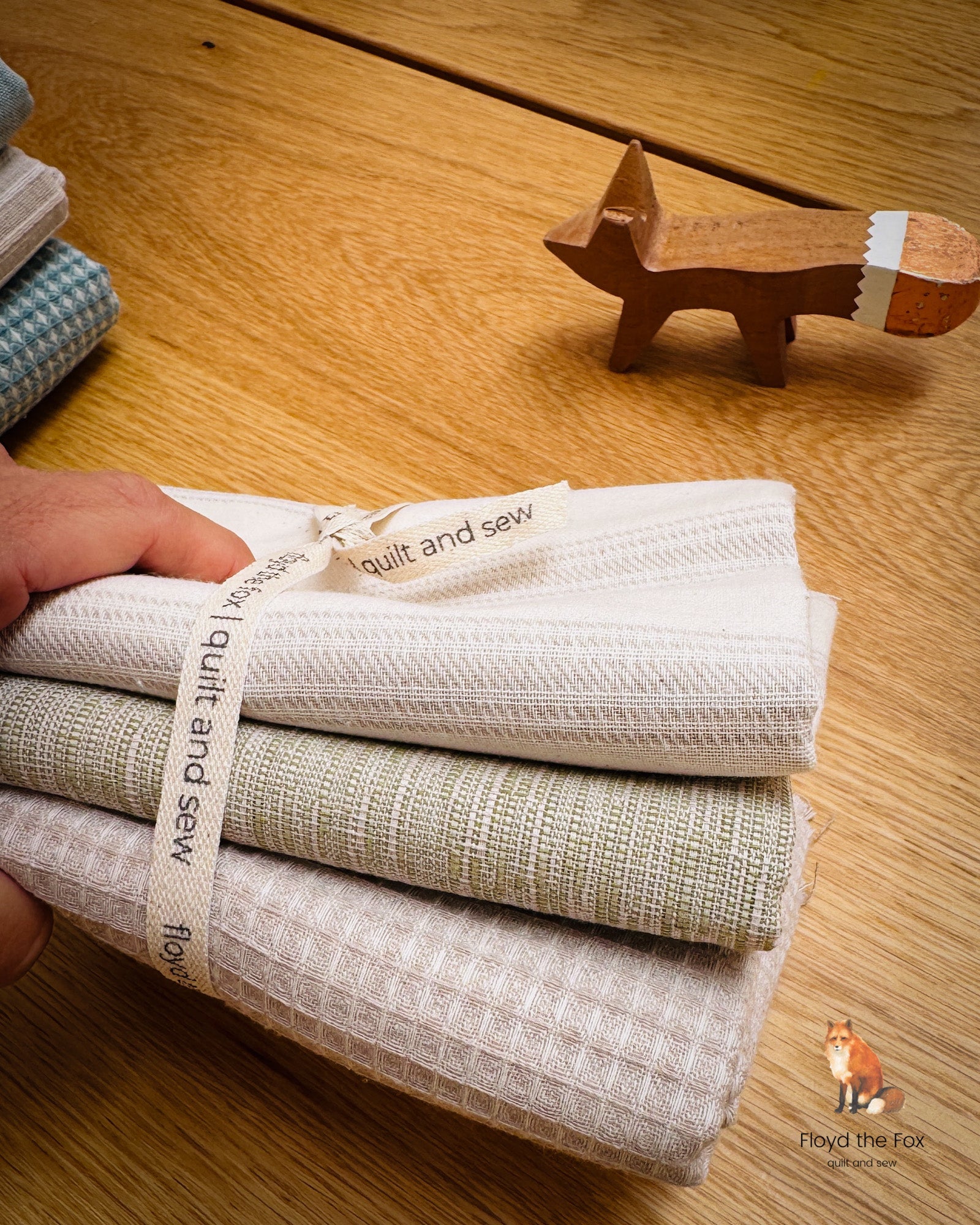 stoffpaket | la ta te | rustic bundle | verde calm - floydthefox