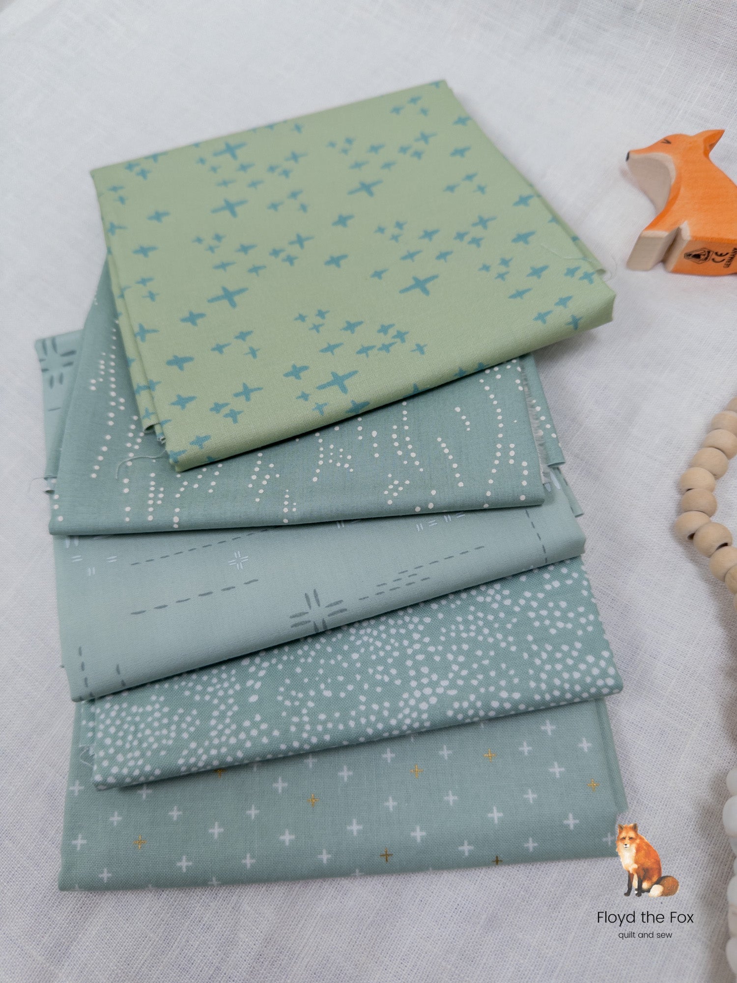 stoffpaket | monochrome | mint harmony - floydthefox