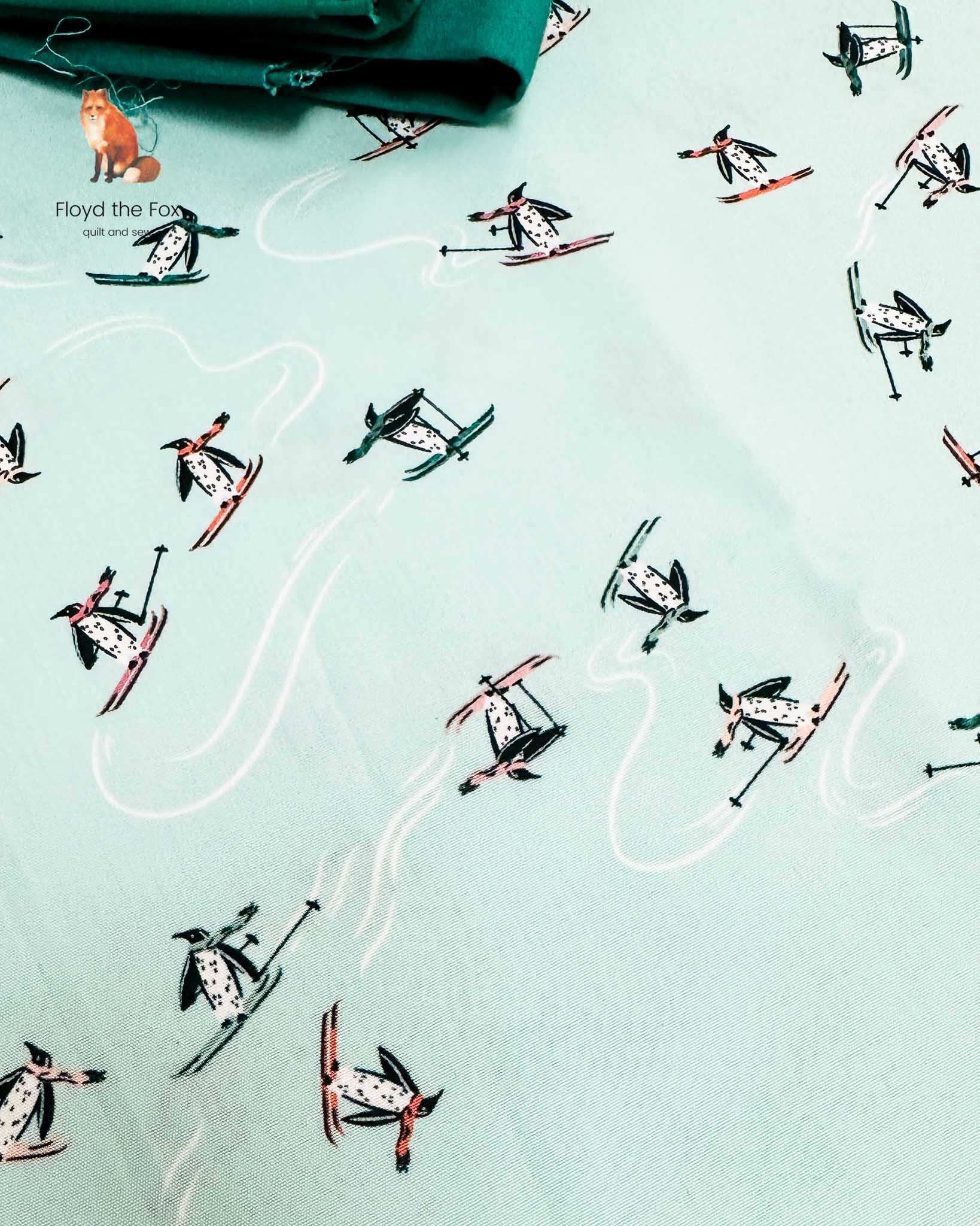 stoffpaket | penguins on ski | 8 - floydthefox