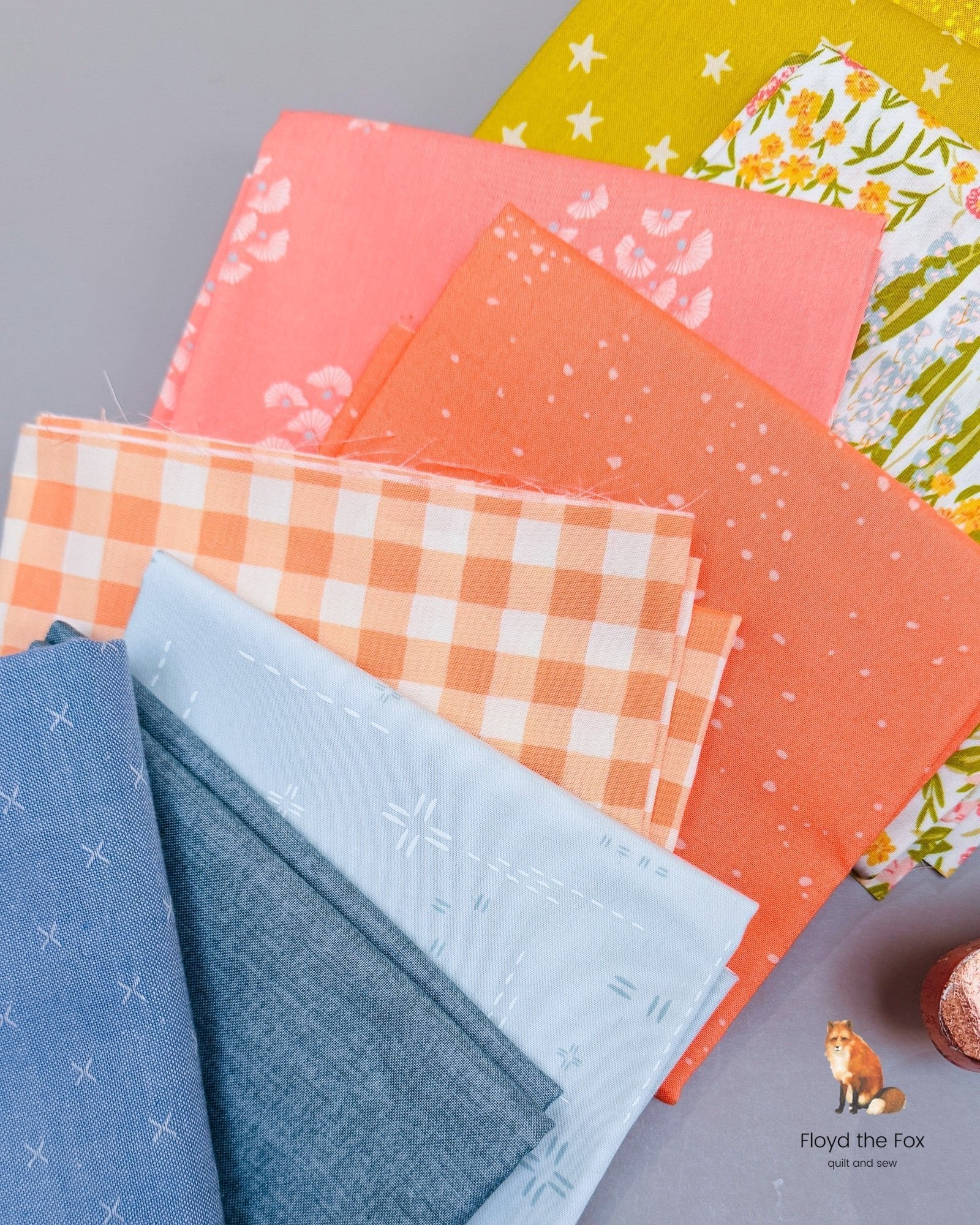 stoffpaket | spring | 12 - floydthefox