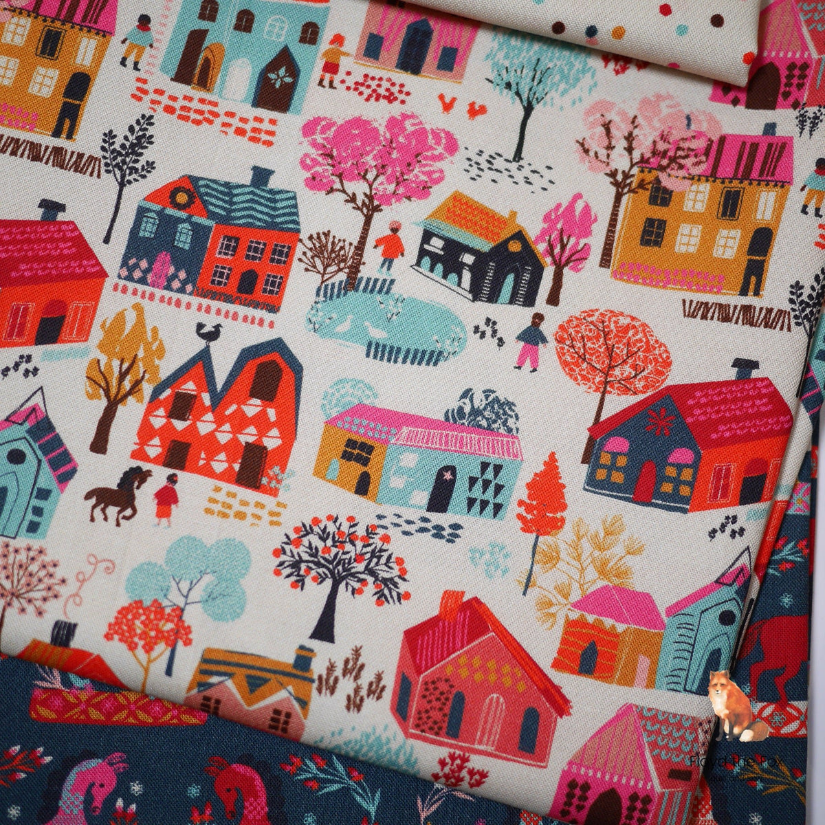 thread&ink | patchworkstoff | fine folk | little village - floydthefox