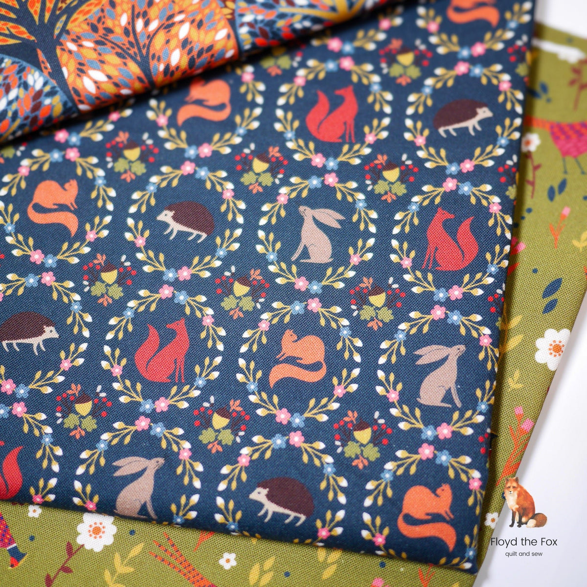 thread&ink | patchworkstoff | new forest | autumn wreaths - floydthefox