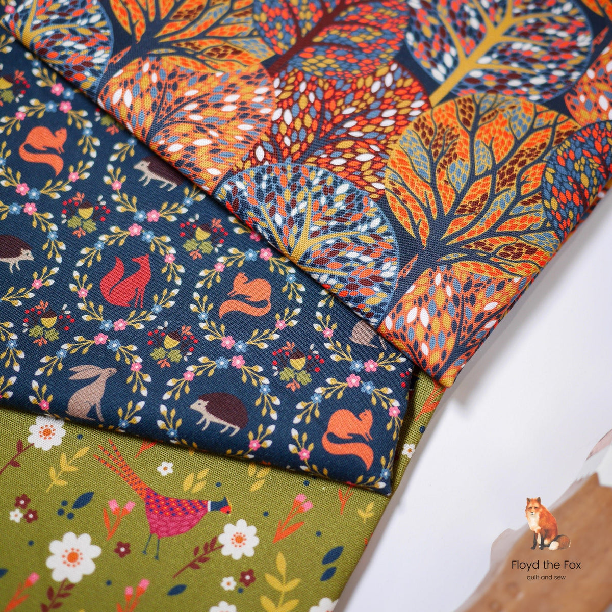 thread&ink | patchworkstoff | new forest | autumn wreaths - floydthefox