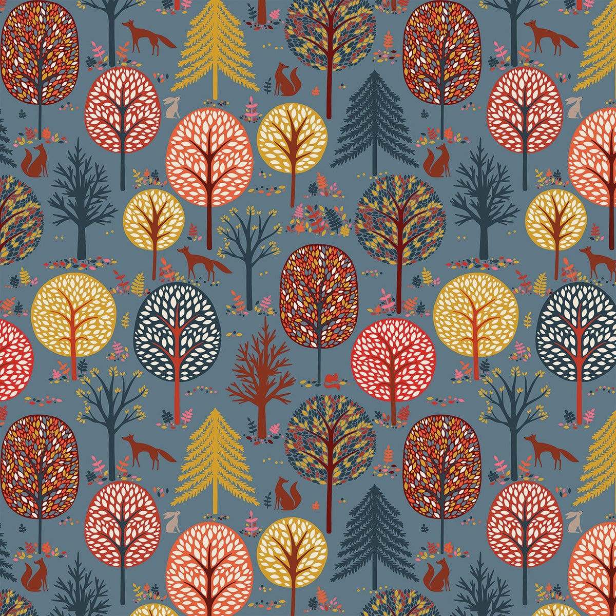 thread&ink | patchworkstoff | new forest | new forest slate - floydthefox