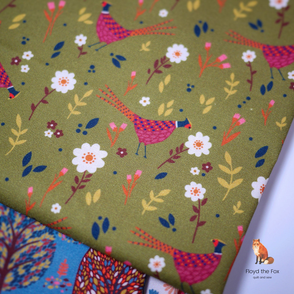 thread&ink | patchworkstoff | new forest | pheasant grove - floydthefox