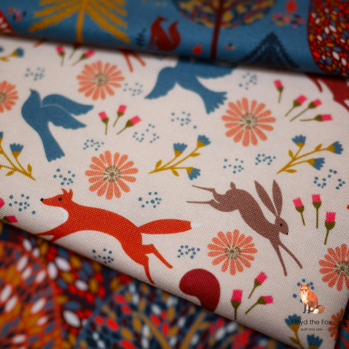 thread&ink | patchworkstoff | new forest | woodland tales - floydthefox