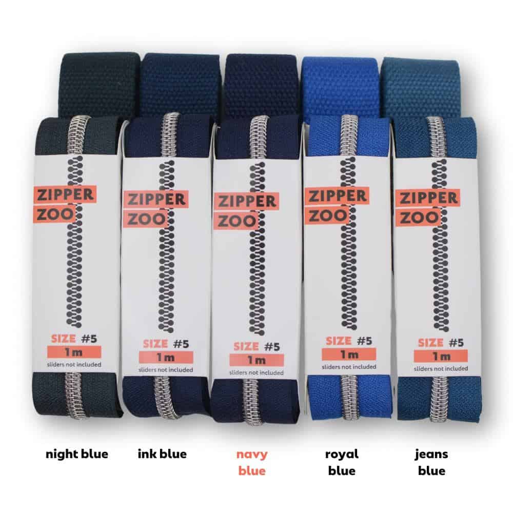 zipper zoo | gurtband | navy - floydthefox