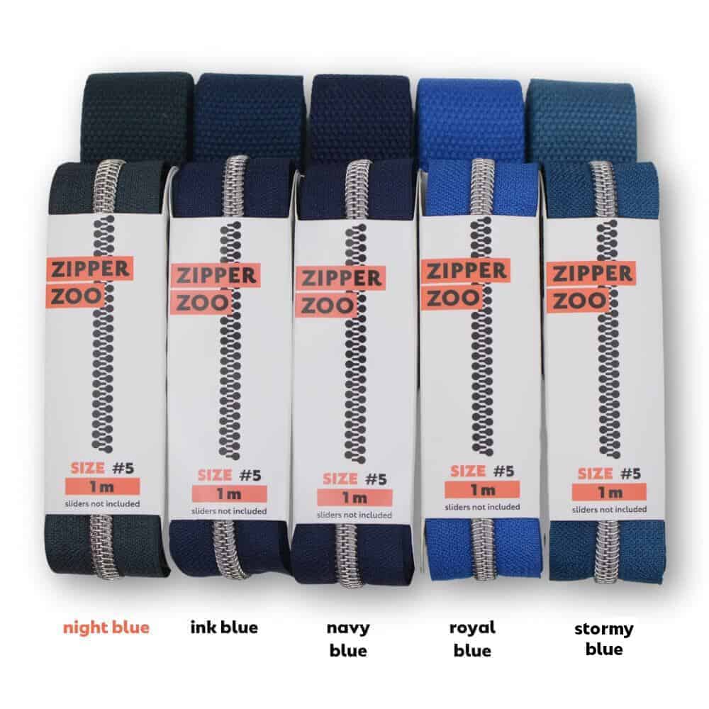 zipper zoo | endlos-reißverschluss | night blue - floydthefox